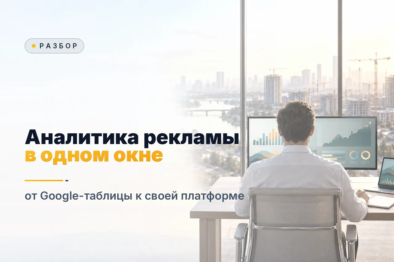 От Google-таблицы и DataLens к своей платформе: аналитика рекламы в одном окне